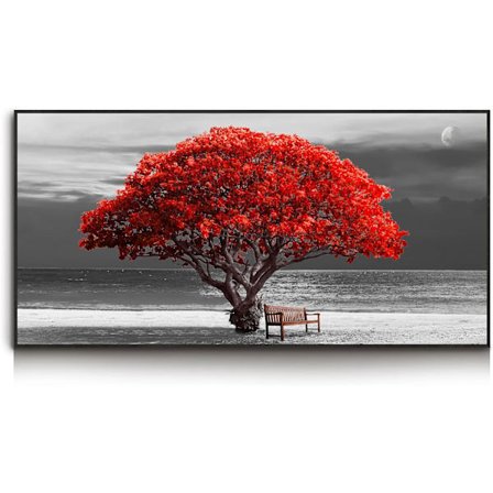 50X100cm Sort Ramme Stor Moderne Stuevægsdekoration, Re