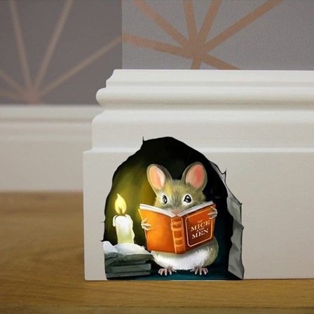 Mouse Hole Wall Sticker 3D Stickers 2 2