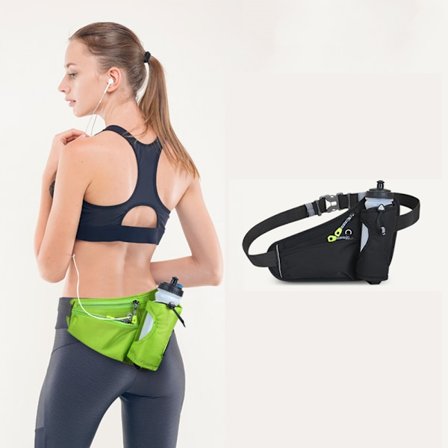 Løpebelte Sport Midjeveske med Fanny Pack flaskeholder