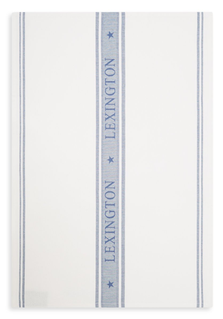 Lexington Icons Kjøkkenhåndkle Jacquard Hvit-Blå 50x70