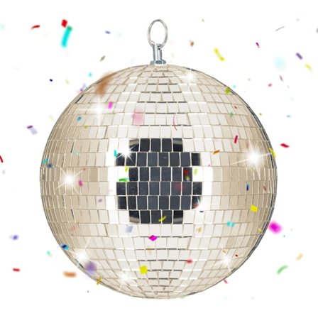 Discokula 20 cm – Takmontering, Spegelfinish