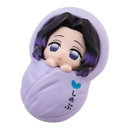 Bandai Aito Gashapon Demon Slayer Agatsuma Zenitsu Kamado Nezuko Vauva Anime Action Figuurit Lelut Pojille Tytöille Lapsille Lahjoja (FMY)