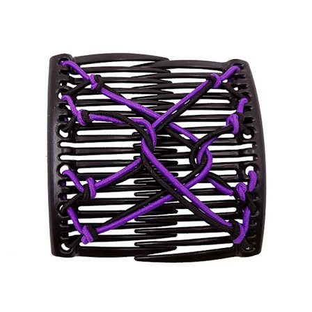 Joustava Rope Pan hiusklipsit Lazy Comb PURPLE