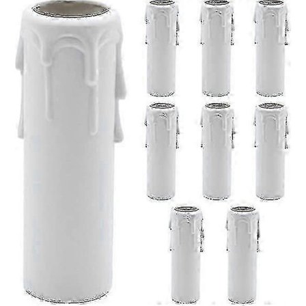 10 kpl vintage-kynttilänpisaroita muovisuojuksia 30 * 100 mm putki kattokruunun pistorasian suojukset kattokruunu seinävalaisin riipuskoriste