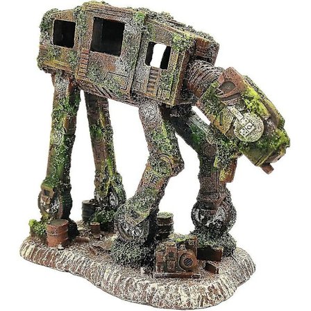Akvariedekoration Imperial Walker Transport Robot Dekoration - Akvarierobot Grottornament