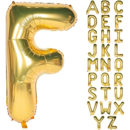 Bokstavsballonger 102 cm Jätte Jumbo Heliumfolie Mylar för Festdekorationer Guld H