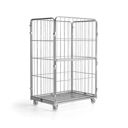 Roll container MARCH, 400 kg load, 1200x800x1800 mm