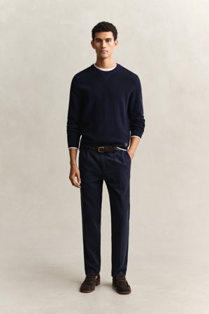 GANT Herren Hose aus Lyocell-Gemisch (56) Marineblau