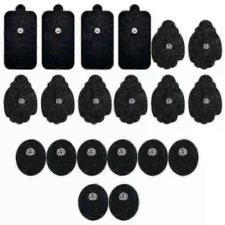 Ersättningsplattor - Snap-on Elektroder Elektrodplatta Kombinationsset Premium Tens Enhet För Smärtlindring Muskelstimulering