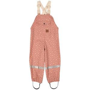 Kuling Rosebud Flower Edinburgh Recycled Rain Pants 98/104 cm - Bottoms - 98/104 cm - Pink