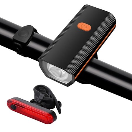 USB Genopladelige Cykler For- og Baglygte 3 Tilstande til Mountainbikes