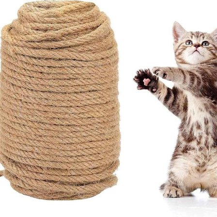 Sisal reb skrabepost DIY gribepost legetøj kat klatrestativ udskiftningsreb KLB