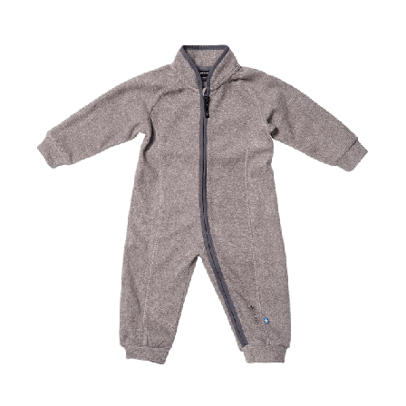 ISBJÖRN of Sweden Lynx Fleeceoverall 100% Återvunnen Polyester Bodies & set Unisex Grå 68/74