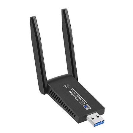 [LCS] 1300Mbps USB WiFi-adapter USB 3.0 Bluetooth 5.0 Dongel 2.4G & 5GHz Dual Band WiFi 5 Nätverk Trådlös WLAN-mottagare