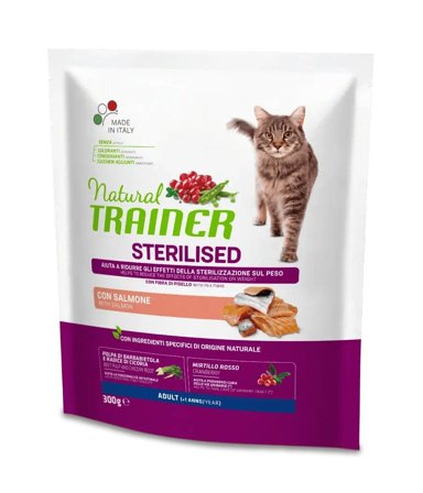 Natural Trainer Sterilised Crocchette Con Salmone Per Gatti
