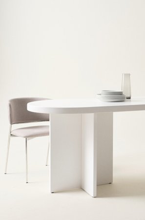 Jotex - Spisebord 80x260 Cm Hvit - CRUZ - Kjøp Spisebord hos Jotex