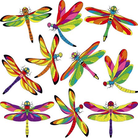 10 Stk. Store Guldsmed Vindues Klistermærker Fugle Stickers Anti C