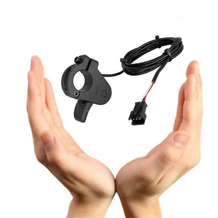 300X E-sykkel tommelgass for elektrisk sparkesykkel elsykkel akselerator høyre/venstre håndgass 24V 36V 48V 72V_Gode ting svart