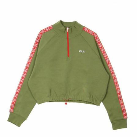 Fila, Ura sweatshirt Groen, Dames, Maat:M,gestreept