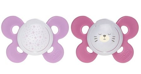 Chicco Succhietto Physio Comfort Lumi Silicone 16-36m 2 Pezzi