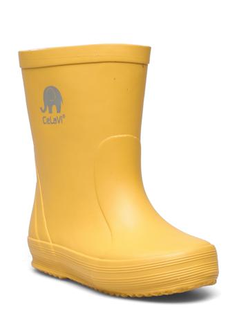 Basic Wellies -Solid Shoes Rubberboots High Rubberboots Unlined Rubberboots Gul CeLaVi