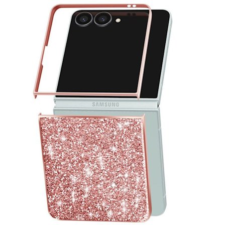 Skal för Samsung Galaxy Z Flip 7 Glittrande Ultra-Chic Roséguld