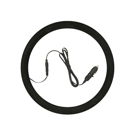 Stilfuldt opvarmet ratdæksel 12 V blødt ruskindsdæksel Auto Vintertilbehør