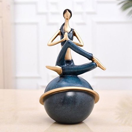 Yogafigurer Yogaställningsskulpturer BLÅ E E