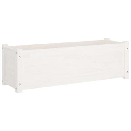 Vidaxl Odlingslåda Vit 100x31x31 Cm Massiv Furu Vit