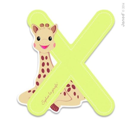 Janod - Bokstav X Sophie the Giraffe - JURATOYS