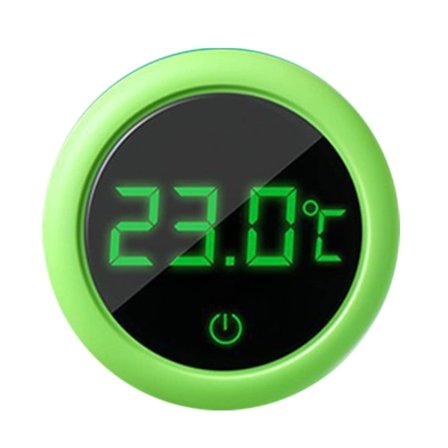 Digitalt akvarie termometer (grønt), LED-display termometer mini fisketank nøjagtig temperatursensor, energibesparende trådløs termometer