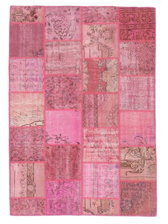 Tapis Patchwork 167X239 Rouge/Rouge Foncé (Laine, Turquie)