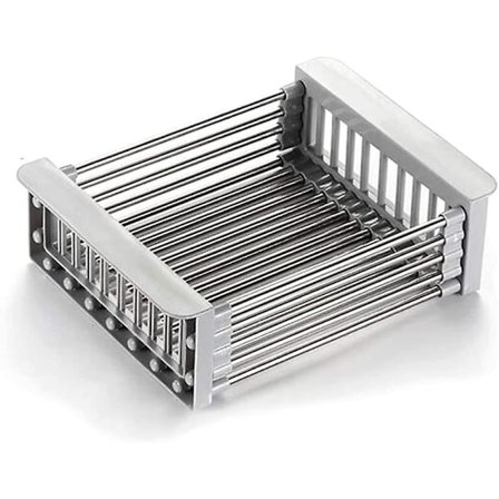 Vaskeskurv, Køkkenfilterkurv, Udvidbar Multifunktionel Afdrypningsbakke Til Vask Af Frugt Og Grøntsager, Tørring Af Tallerkener, I Vasken Eller På 