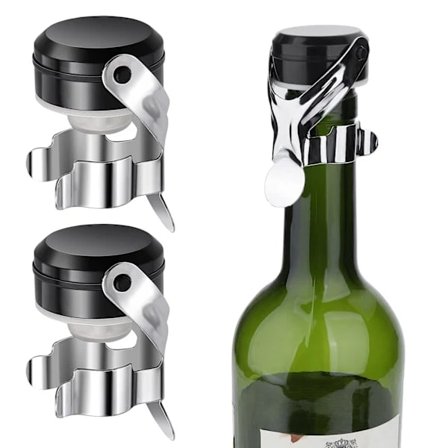 3 stk. Champagne Propper, Champagne Vinflaske Propper Champagne Prop Saver Champagne Kork Flaske Prop Forsegling til Champagne Mousserende
