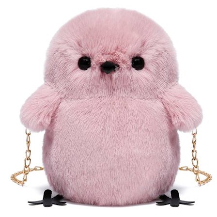 Yndig Plys Crossbody Taske - Lille Chic Skuldertaske til Telefon & Pung - Sødt Tilbehør til Kvinder & Teenagepiger (Pink)