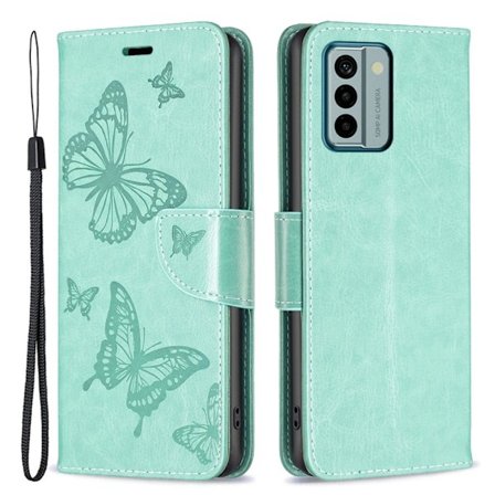 Butterfly Nokia G22 Läppäkotelo - Vihreä