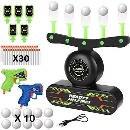 Elektrisk ballmålspill med musikk, elektrisk flytende mål, mål for Nerf, innendørs og utendørs mål for barn