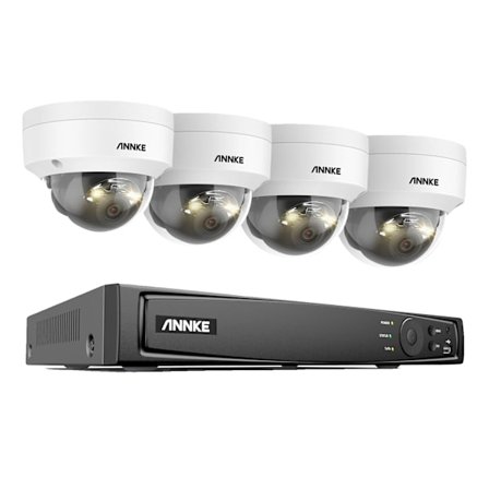 12MP CCTV-kit, 4 kameror, IP67 väderbeständig,0TB