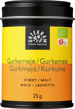Urtekram Gurkemeje Ø 25 g, Helse & Madvarer, Krydderier, Gurkemeje