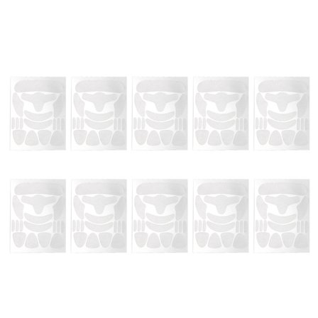 10 stk. ansiktsglattende plastersett for panne, nasolabiale rynker, fjerne rynker, alt i 1 behandling