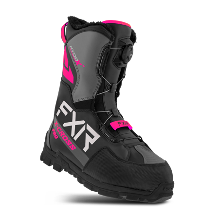 FXR X-Cross Pro BOA Snowmobile Boots Black/Fuchsia 43