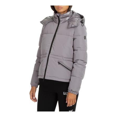 Emporio Armani Ea7, Down jacket Grijs, Dames, Maat:S