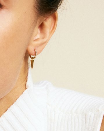 Edblad Peak Hoops Mini Sparkle Gold Golden Schmuck Mädchen - Kids Brand Store