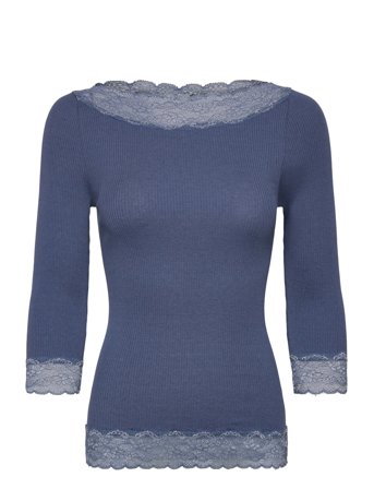 Rosemunde Rwbeatha Silk 2/4 Boatneck 2 Color - Blue - M