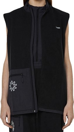 Rains Fleece Vest Unisex unlined vests Black XS