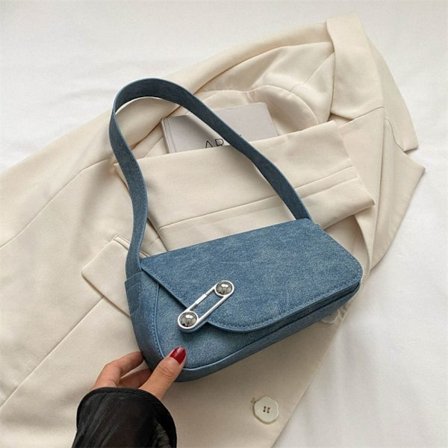 Stoffvesker Underarm Håndveske BLÅ