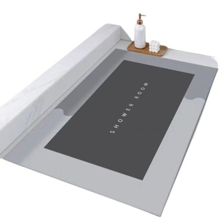 Super absorberende baderom matte sklisikker kiselalg slam toalett pute hurtigtørkende gulv matte bad matte