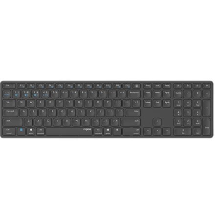 RAPOO Keyboard E9800M Wireless Multi-Mode Tummanharmaa