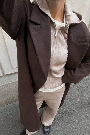 NA-KD Knitted Trousers - Strikbukser - Beige - XL (EU 46)