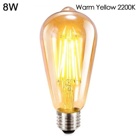 LED glödlampa Vintage Bulb 8WWARM GUL 2200K VARM GUL